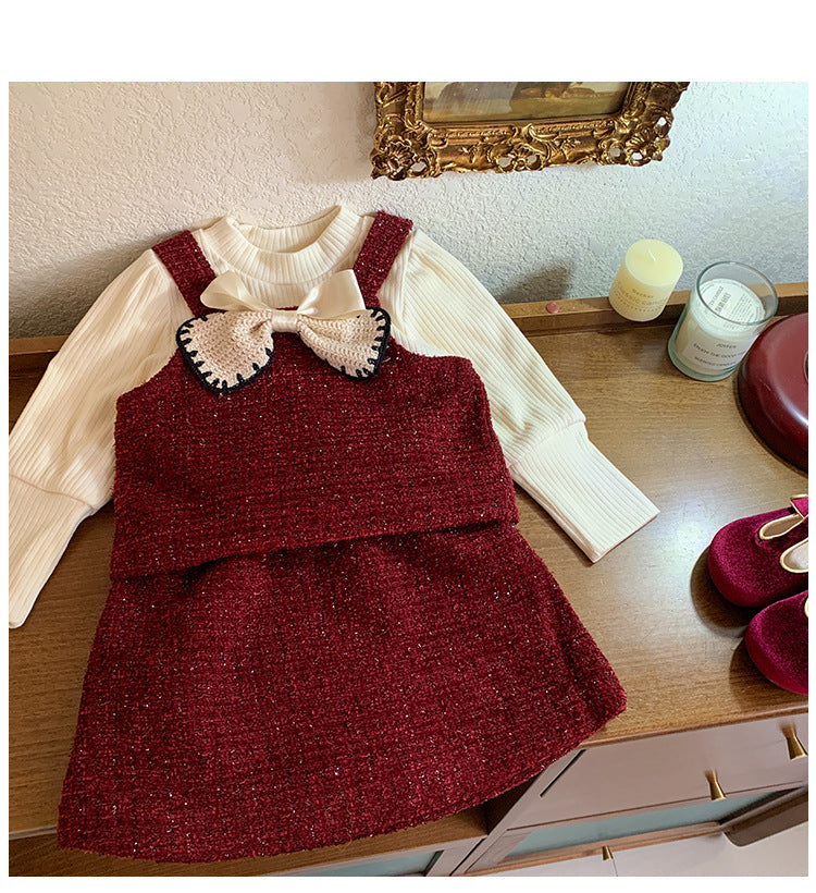 Conjunto Infantil Feminino 3 Peças Lacinho