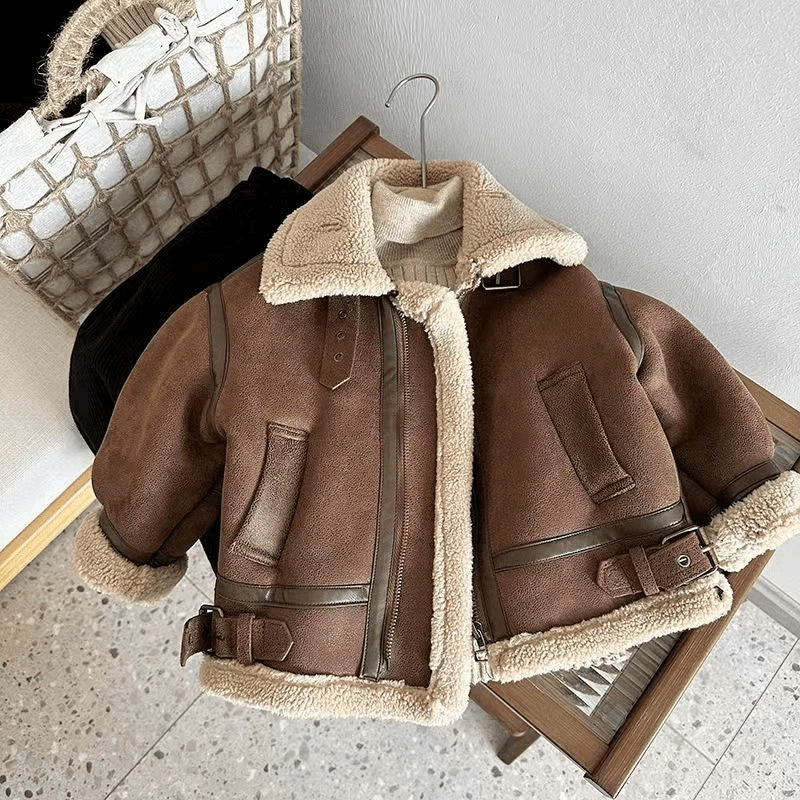 Jaqueta Infantil Camurça Pelinhos