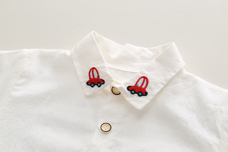 Conjunto Infantil Masculino 3 Peças Ursinho e Carrinho