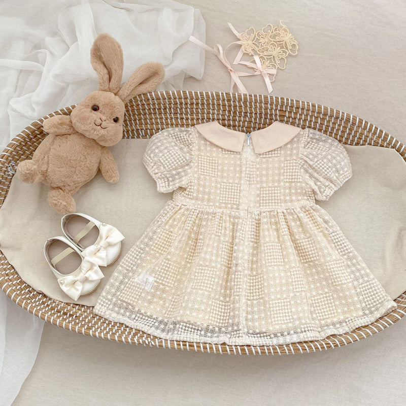 Vestido Infantil Gola Florzinhas