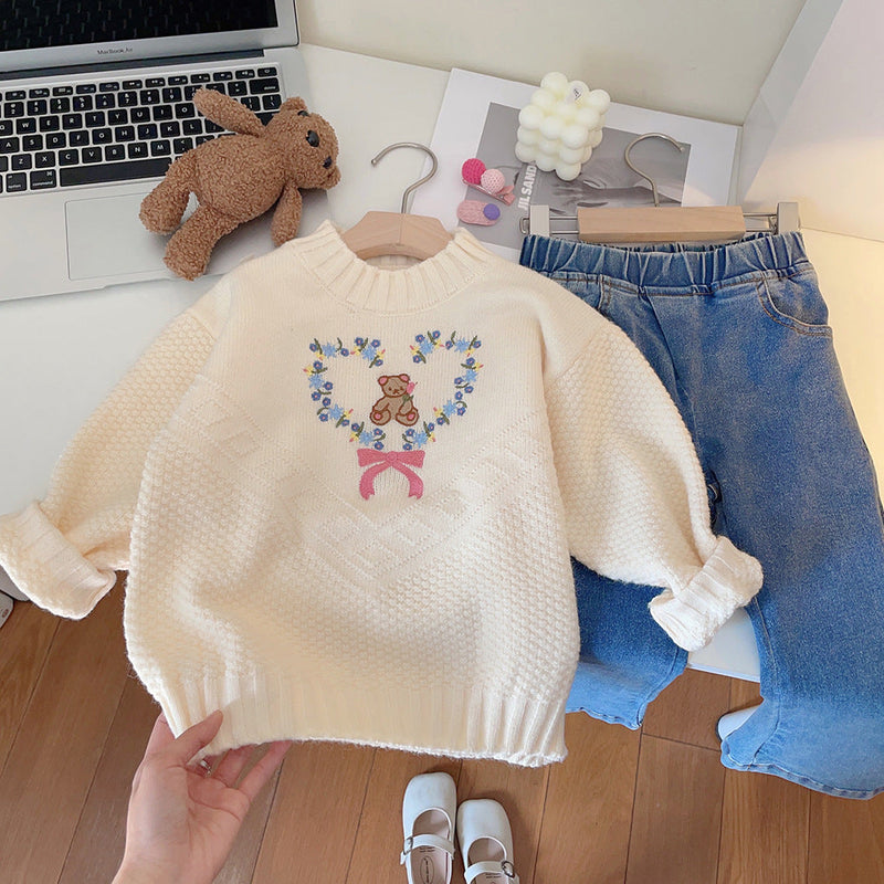 Blusa Infantil Lacinho e Urso
