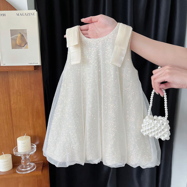 Vestido Infantil Lantejoulas Brilhante