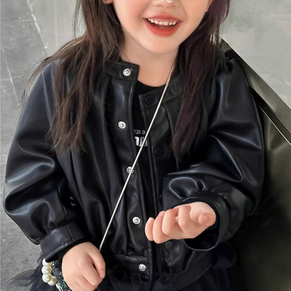 Jaqueta Infantil de Couro