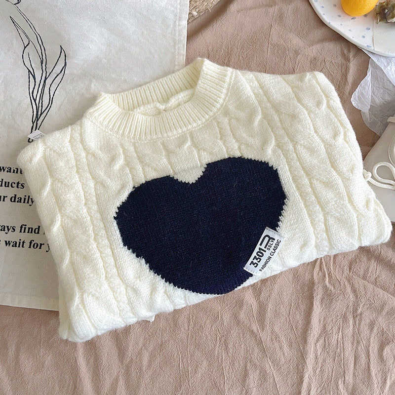 Blusa Infantil Inverno Coração