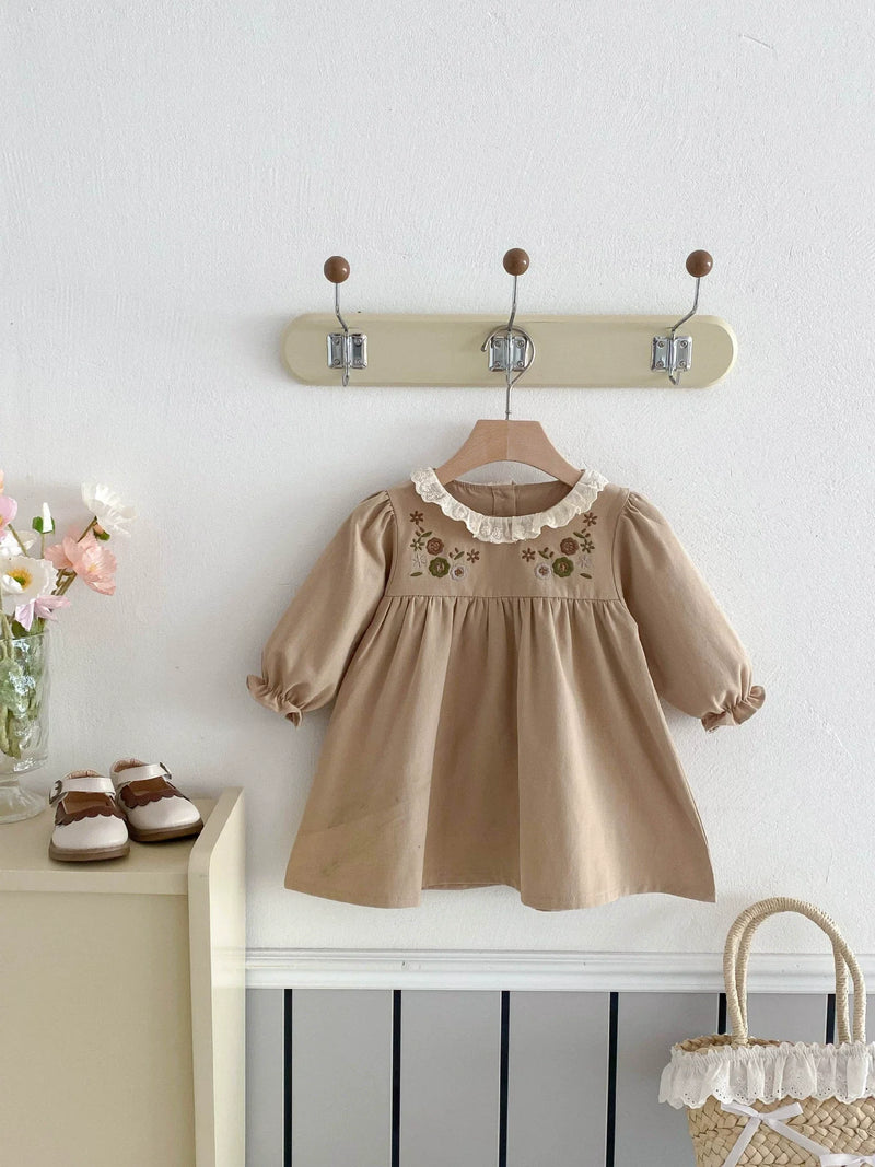 Vestido Infantil Bordadinho Florzinhas
