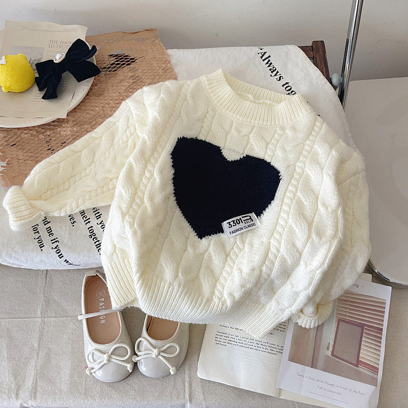 Blusa Infantil Inverno Coração