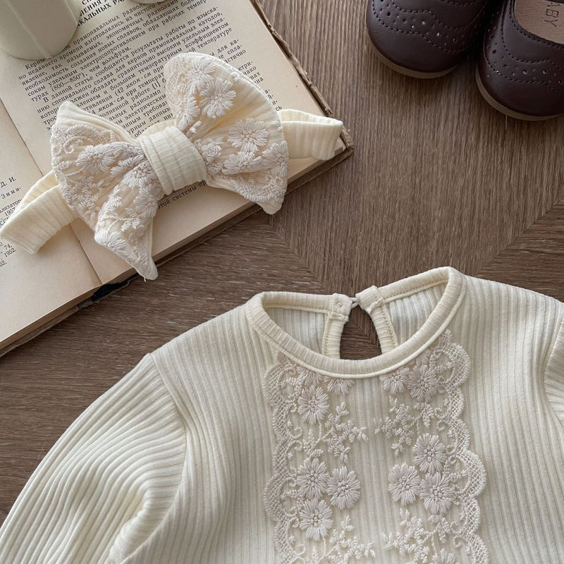 Body Infantil Feminino Rendinha e Tule