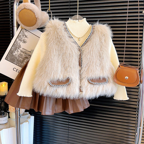 Conjunto Infantil Feminino Inverno 3 Peças