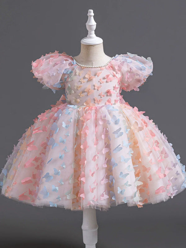 Vestido Infantil de Festa Borboletinhas