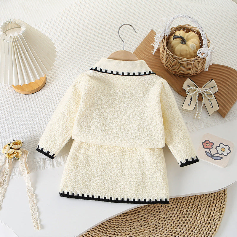 Conjunto Infantil Tricô  Inverno Lacinho