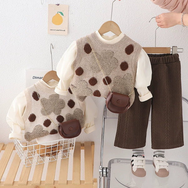 Conjunto Infantil Feminino Inverno 3 Peças