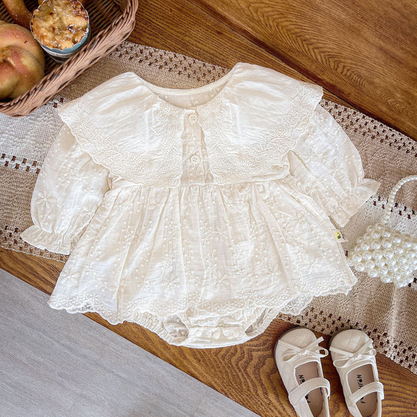 Body Infantil Feminino Rendadinho Floral