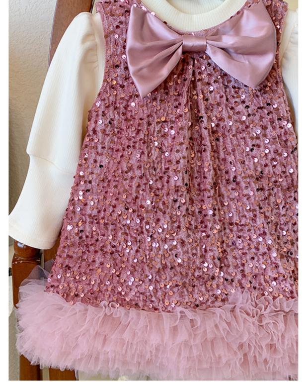 Vestido Infantil Inverno/Verão Brilhante