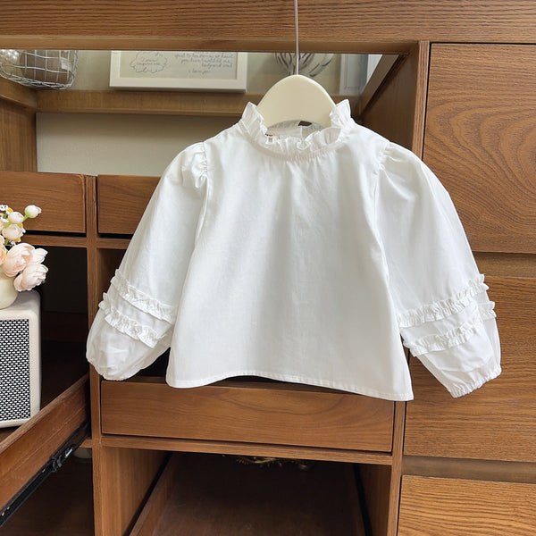 Camisa Infantil Feminina Branca Babadinhos