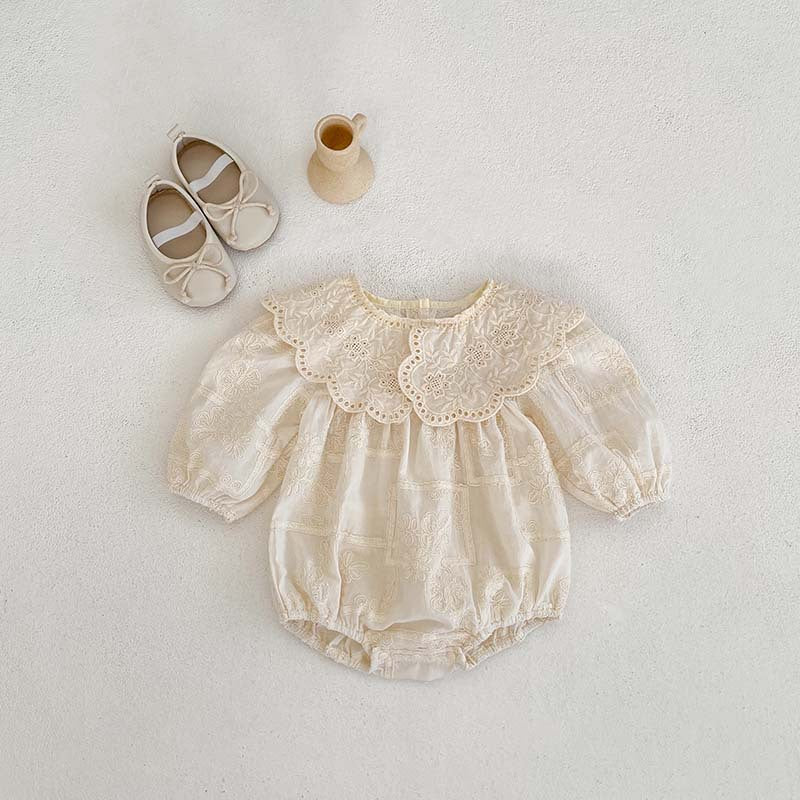 Body/ Vestido Infantil Lese Floral