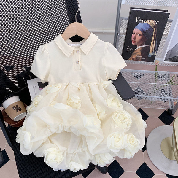 Vestido Infantil Golinha Flores