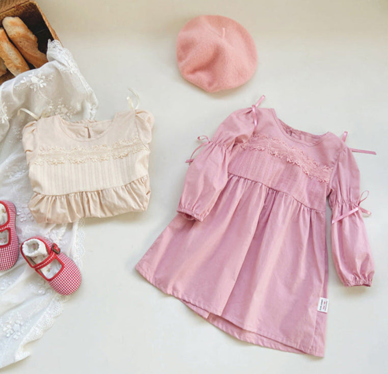 Vestido Infantil Rendinha Lacinhos