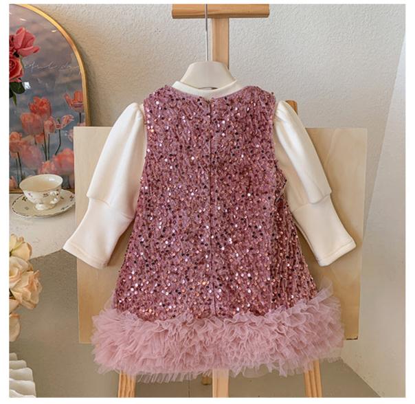 Vestido Infantil Inverno/Verão Brilhante