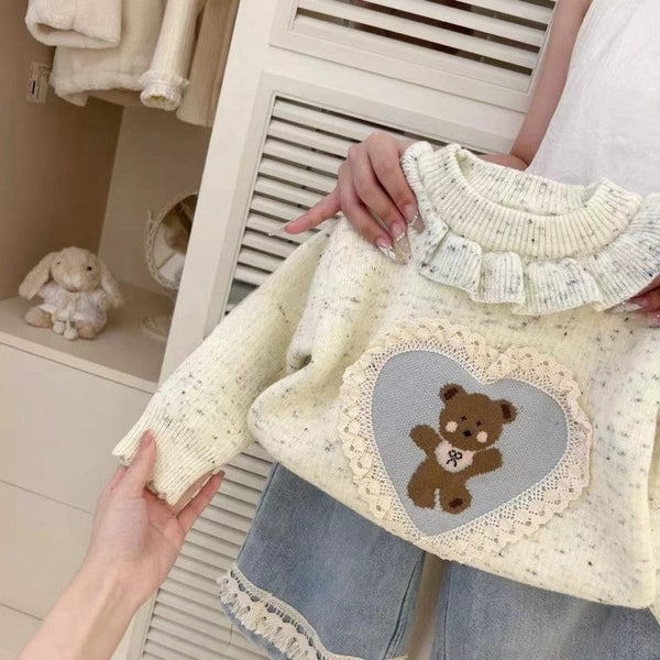 Blusa Infantil Feminina Inverno Ursinho