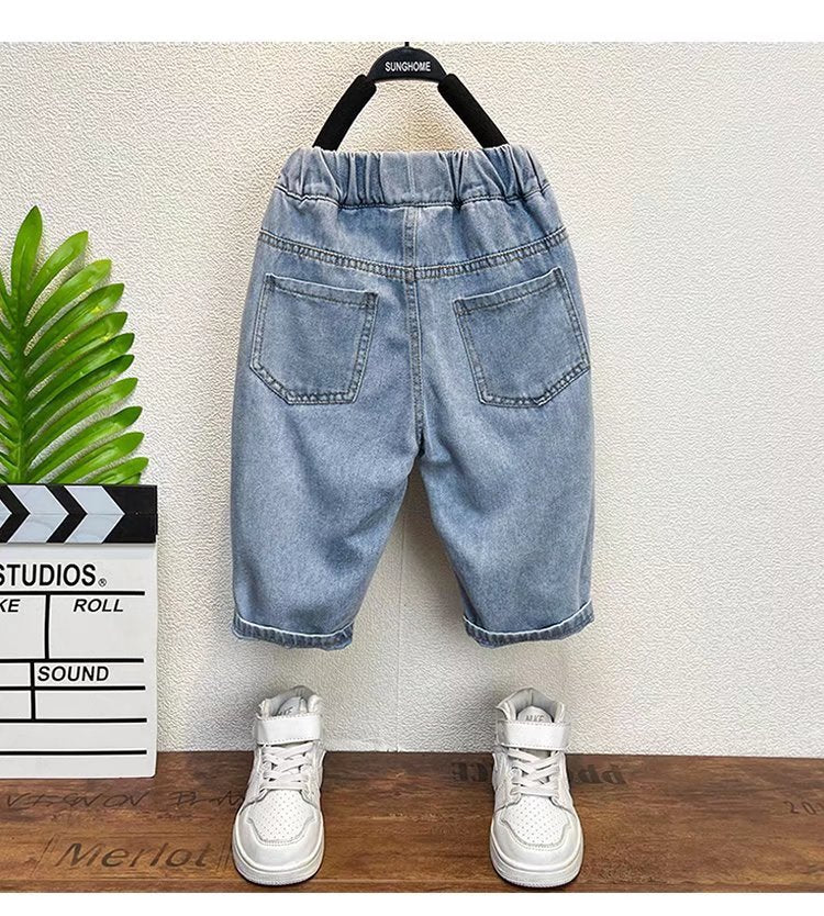 Calça Infantil Jeans Bolso Ursinho