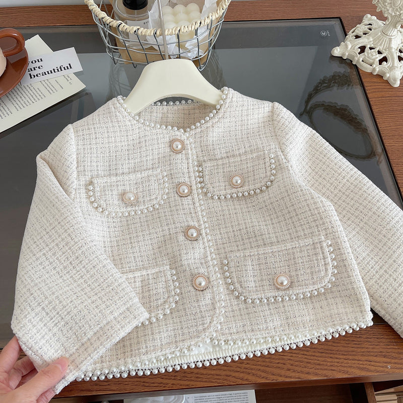 Conjunto Infantil Feminino Pérolas Plissadinha
