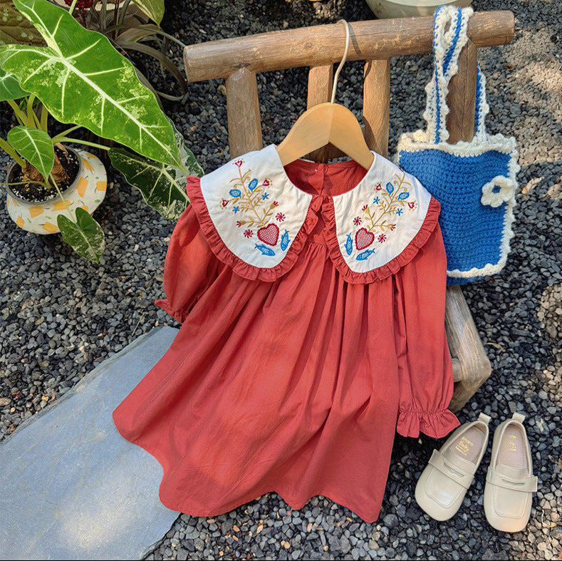 Vestido Infantil Golinha Bordada