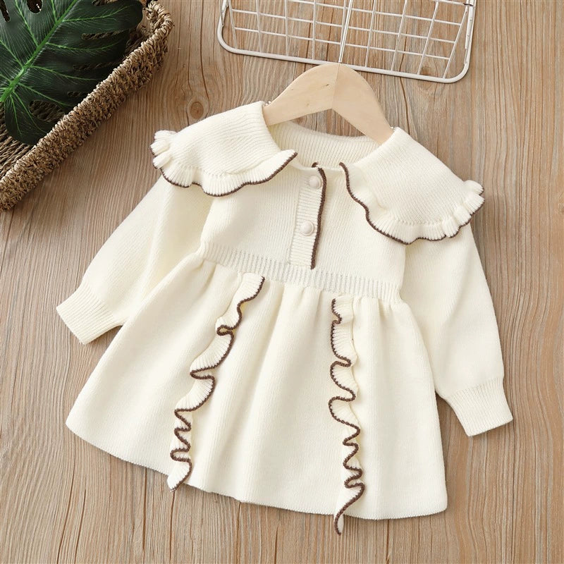 Vestido Infantil de Tricô