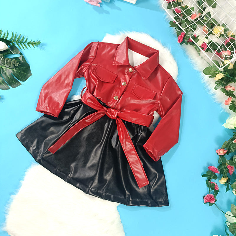 Vestido Infantil Couro Boutique