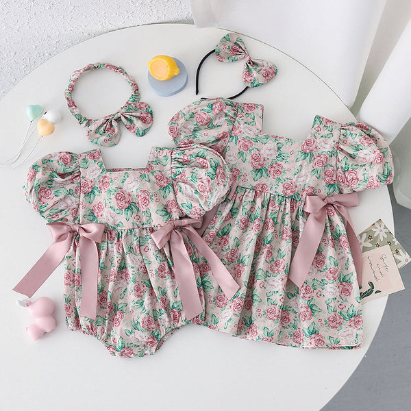 Vestido/ Body Infantil Floral