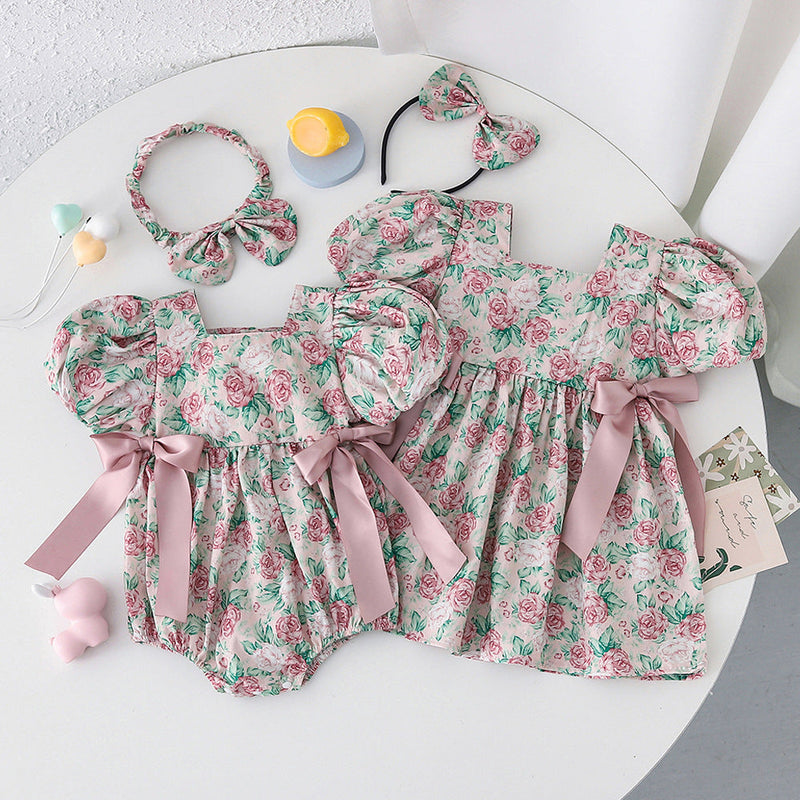Vestido/ Body Infantil Floral