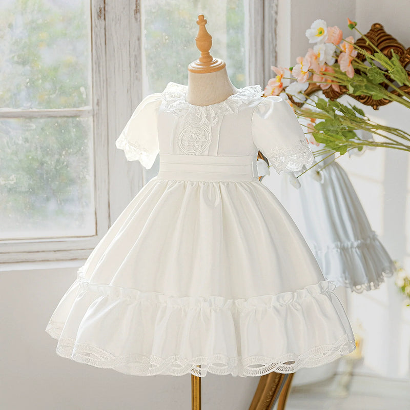 Vestido Infantil Branco Rendado
