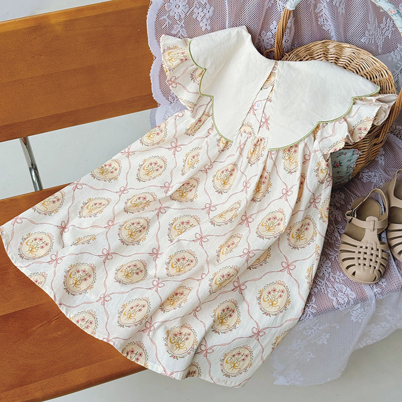 Vestido Infantil Babados Florzinhas