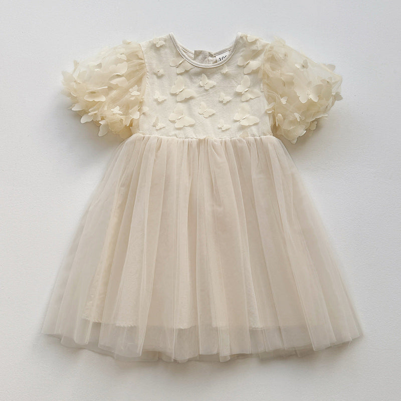 Vestido Infantil Tule Borboletinhas
