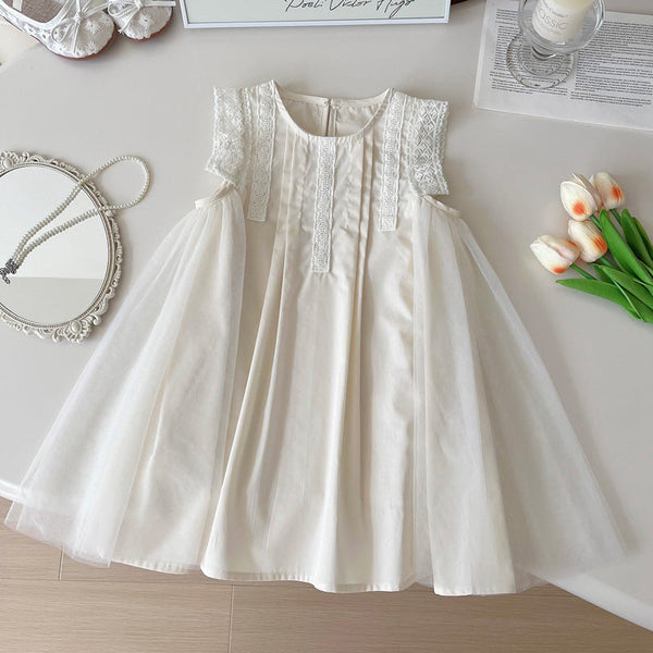 Vestido Infantil Verão Com Tule