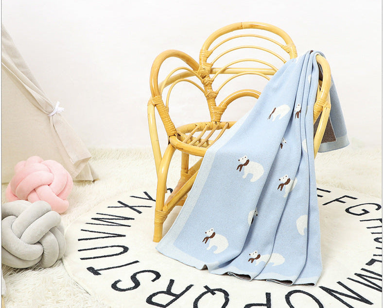 Manta Infantil Urso de lenço
