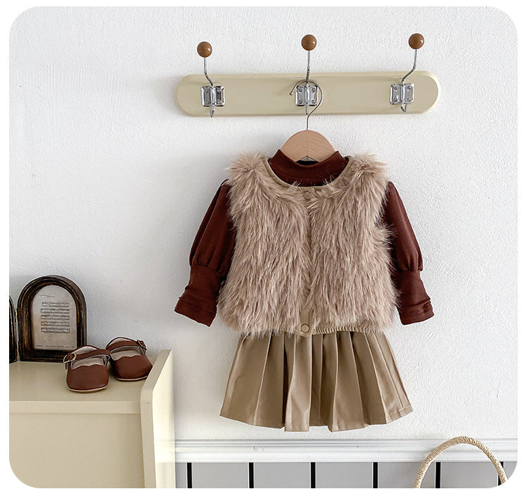 Conjunto Infantil Feminino Pelinhos e Plíssada