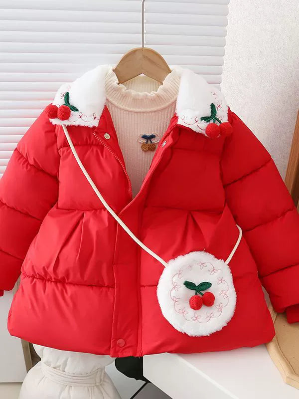 Casaco Infantil Inverno Cerejinhas