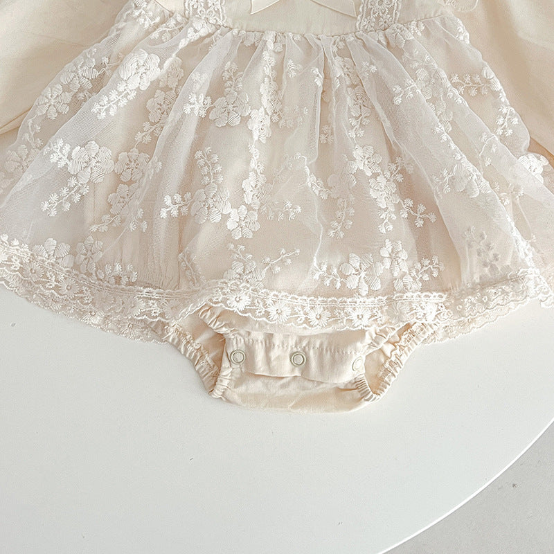 Body Infantil Feminino Rendado Lacinho