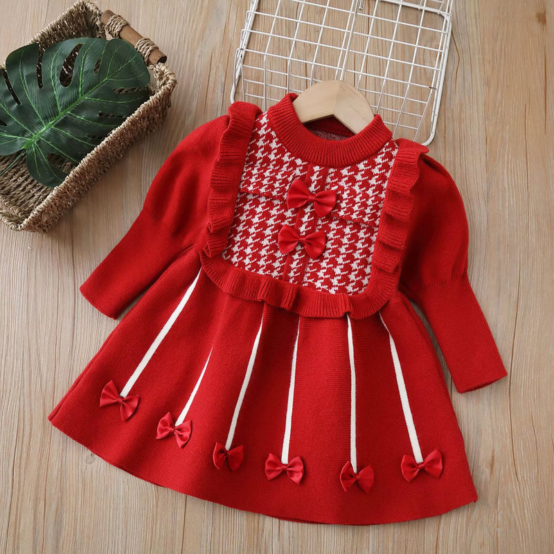 Vestido Infantil Tricõ Lacinhos
