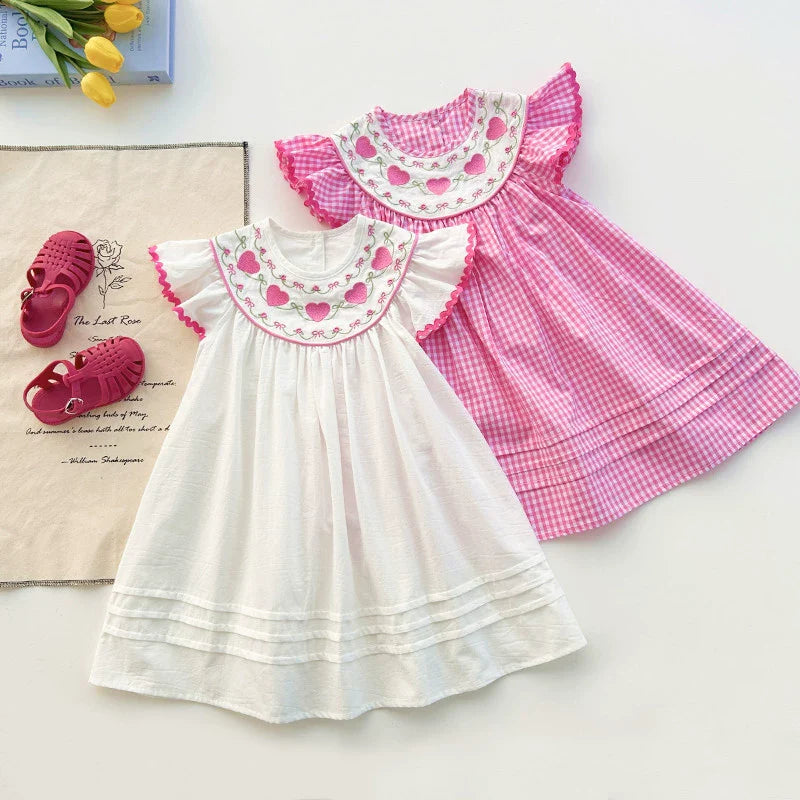 Vestido Infantil Golinha Corações