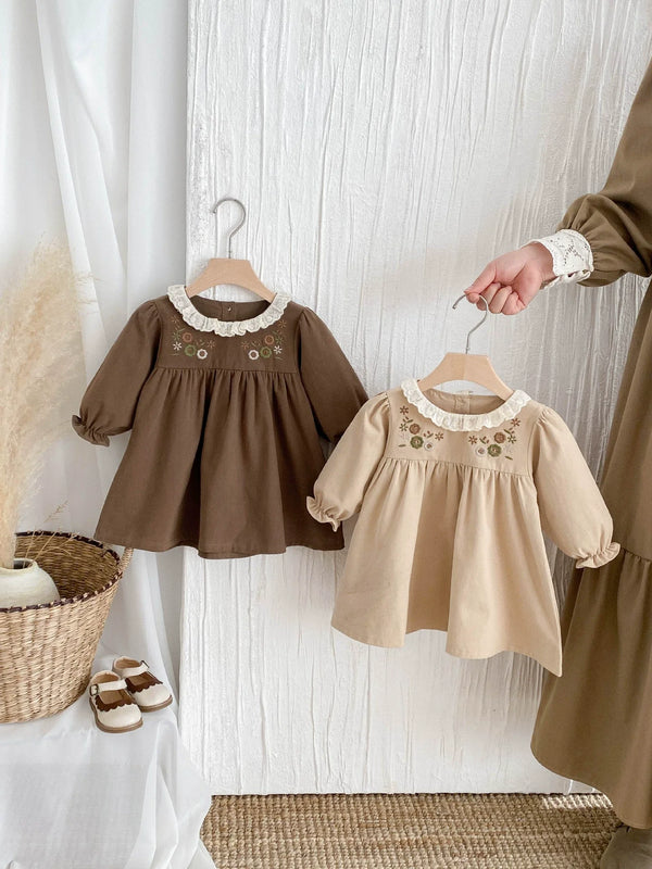 Vestido Infantil Bordadinho Florzinhas