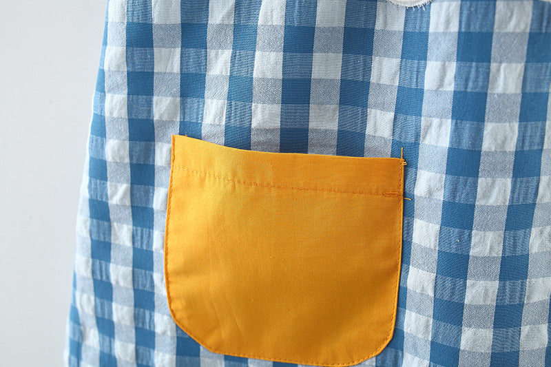 Vestido Infantil Xadrez Maçazinha