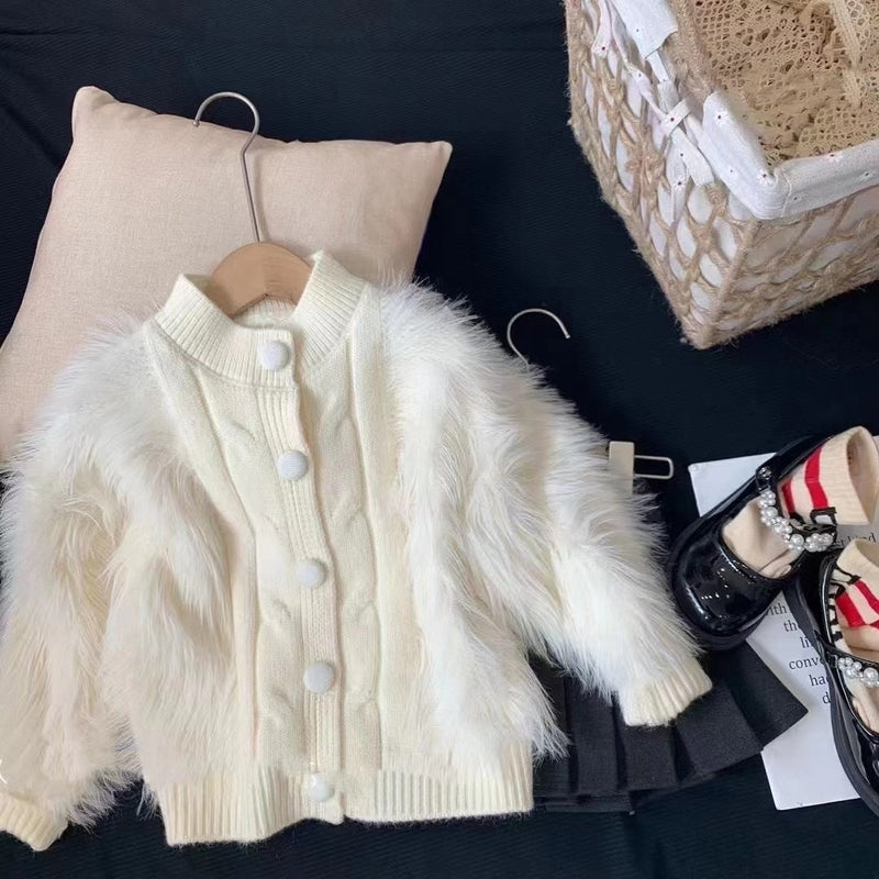 Casaco Infantil Feminino Inverno Pelinhos