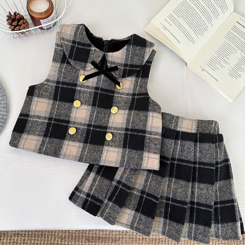 Conjunto Infantil Térninho Xadrez