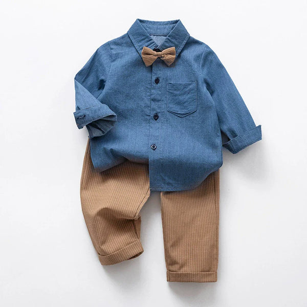 Conjunto Infantil Jeans Gravatinha