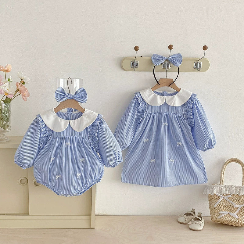 Body/ Vestido Infantil Lístras Lacinho