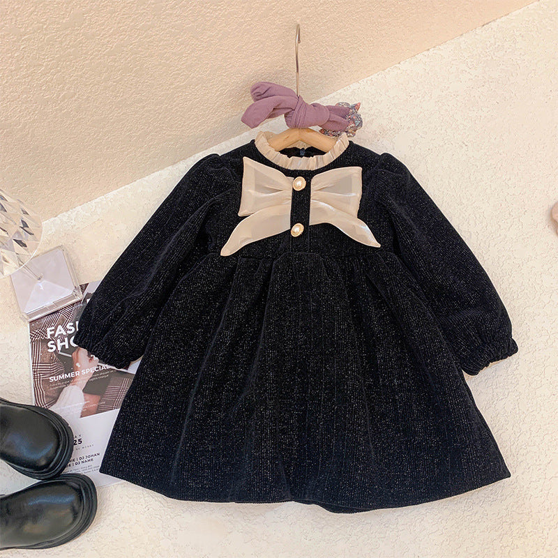 Vestido Infantil Lacinho Pérolas