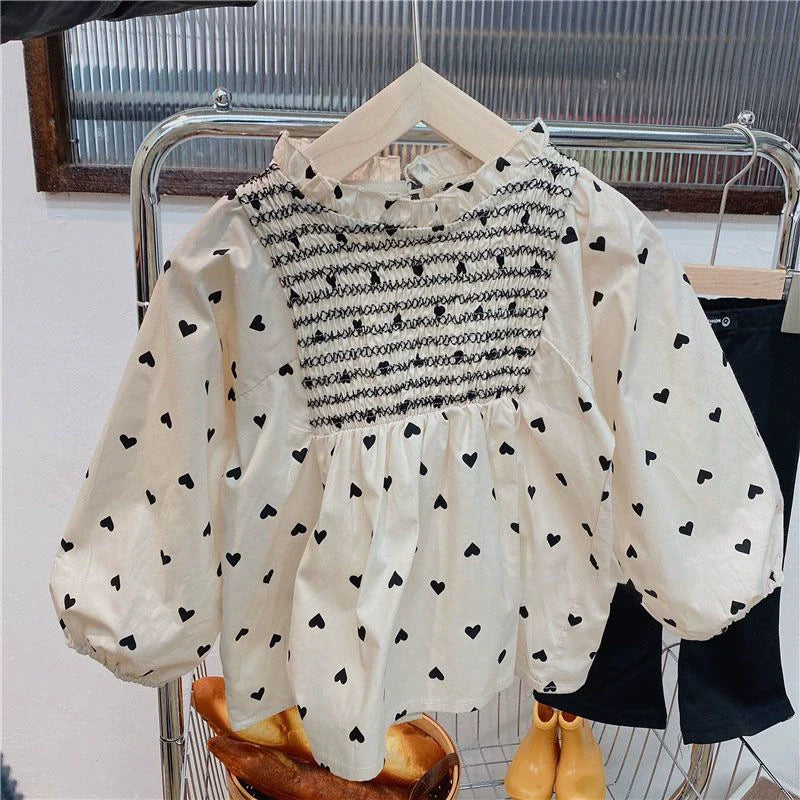 Camisa Infantil Feminino Corações