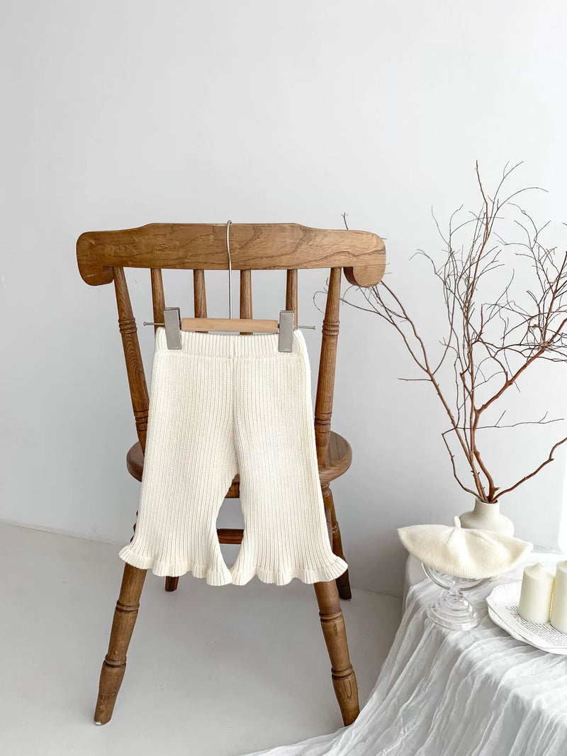 Calça Infantil de Tricô Pantalona