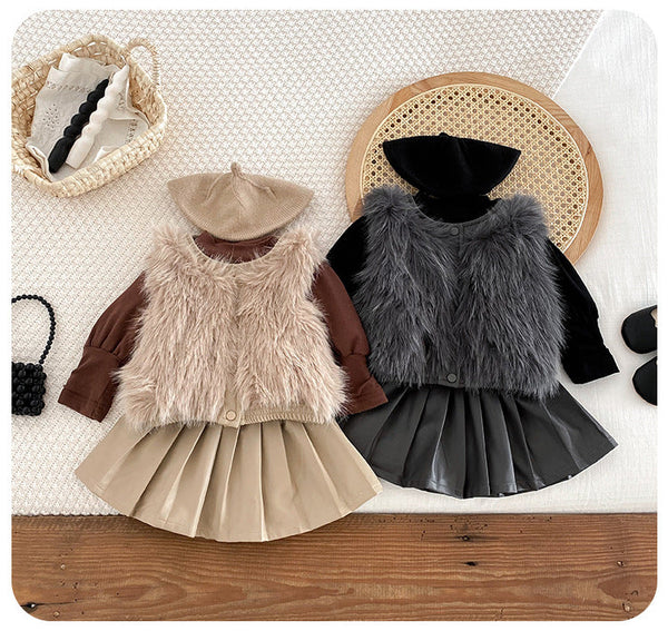 Conjunto Infantil Feminino Pelinhos e Plíssada